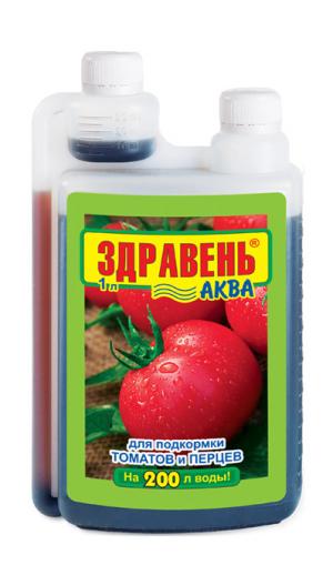 Здравень Аква для томатов и перцев 1л.